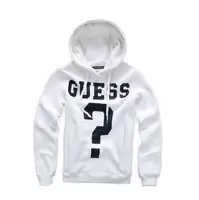 jacket hoodie guess women pas cher big ask blanc